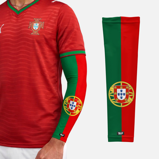 Portugal Flag Arm Sleeves - Pair