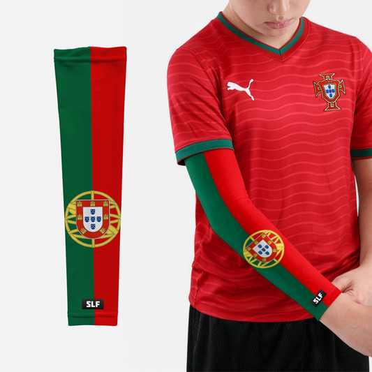 Portugal Flag Kids Arm Sleeves - Pair