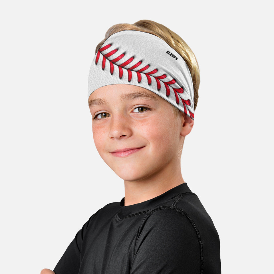 Baseball Lace Pro White Kids Headband