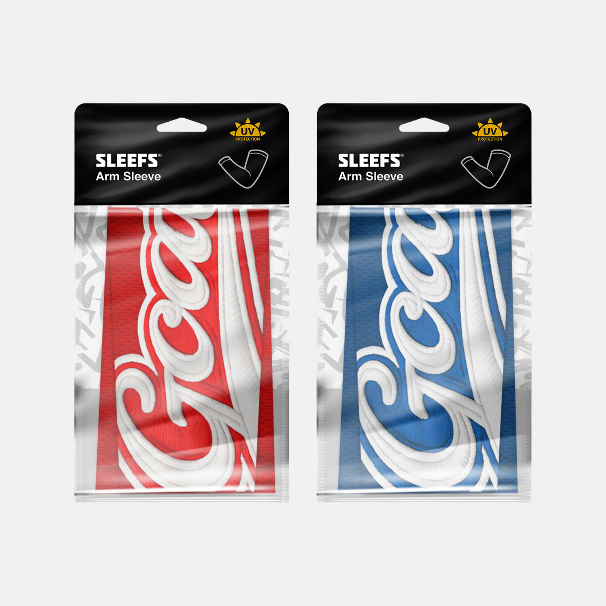 GOAT Patch Americana Red and Blue Arm Sleeves Pair