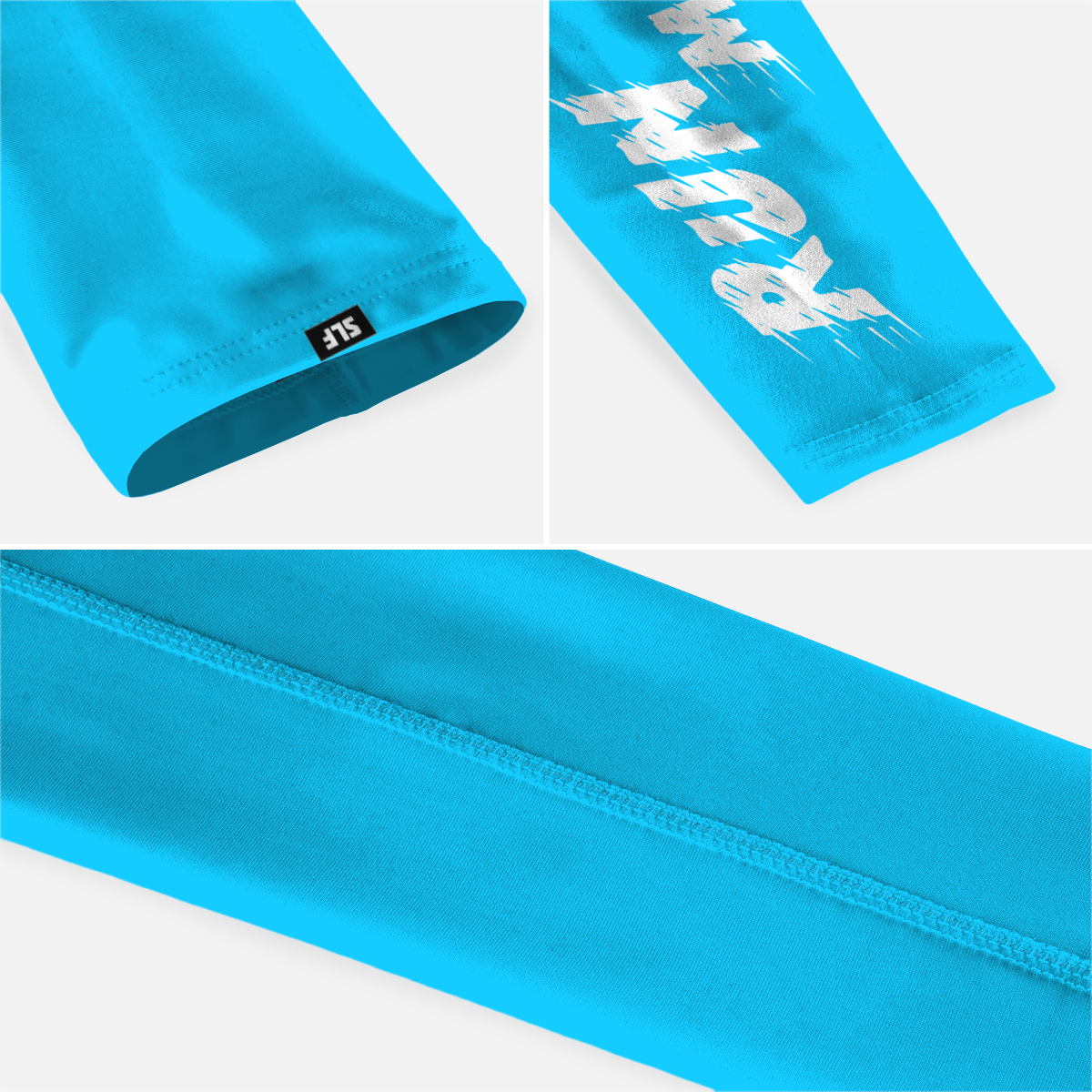 Run Mode Blue Running Sleeves - Pair