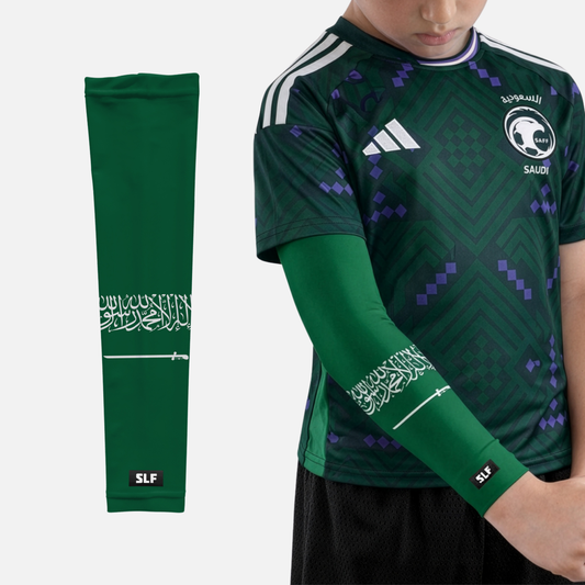 Saudi Arabia Flag Kids Arm Sleeves - Pair
