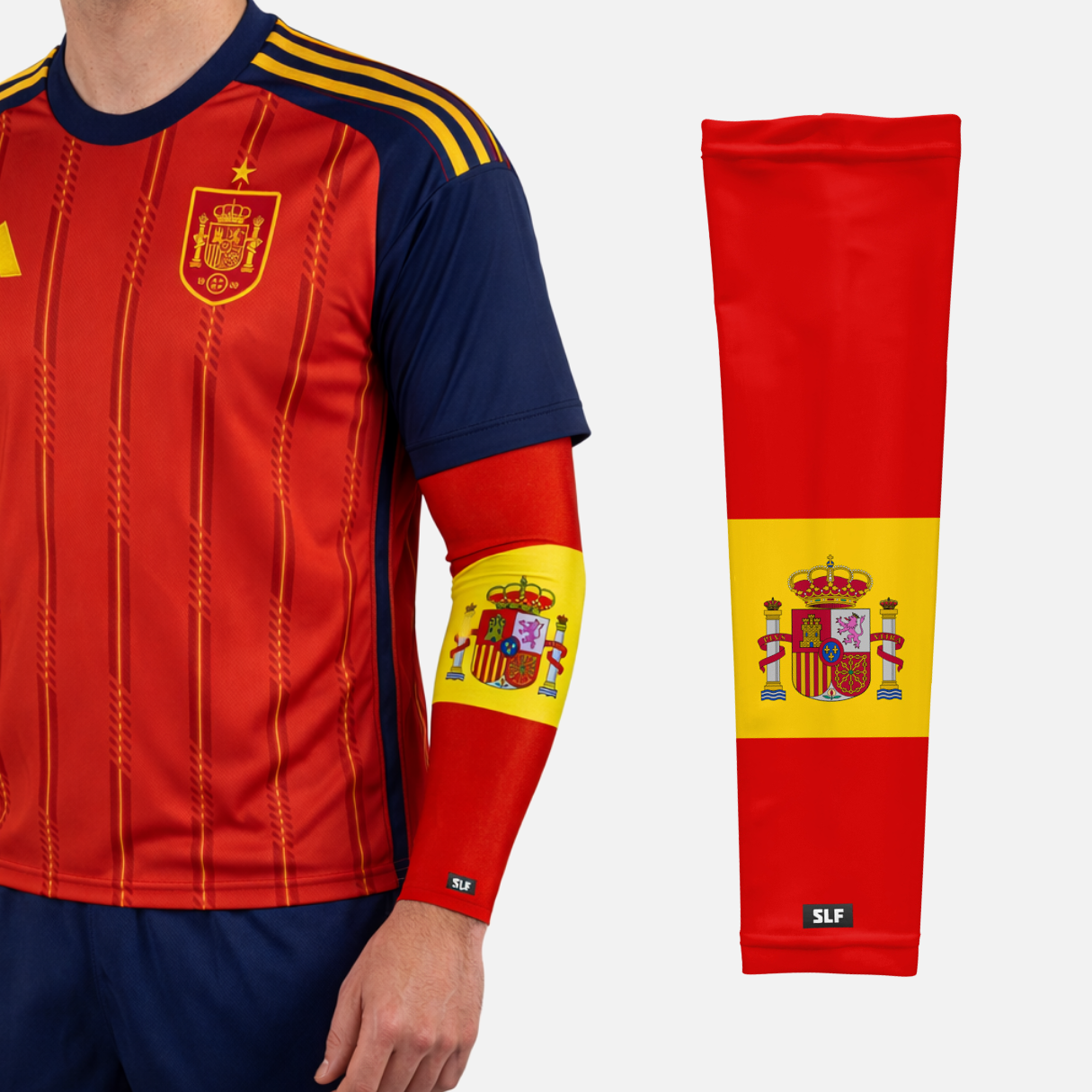 Spain Flag Arm Sleeves - Pair