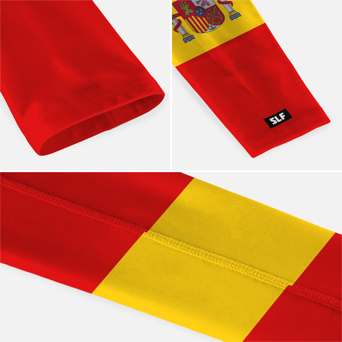 Spain Flag Kids Arm Sleeves - Pair
