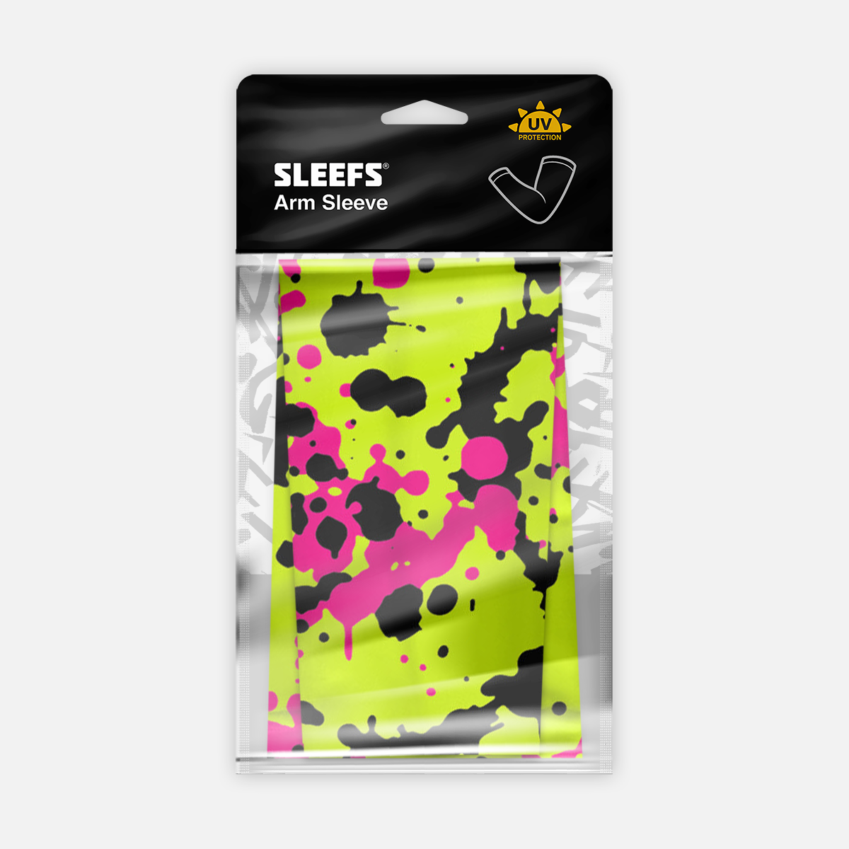 Splatter Green Neon Arm Sleeve