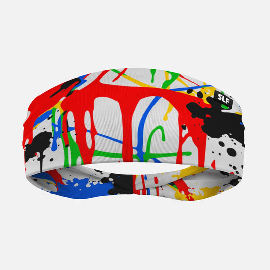 Splatter Crimson Flow Headband
