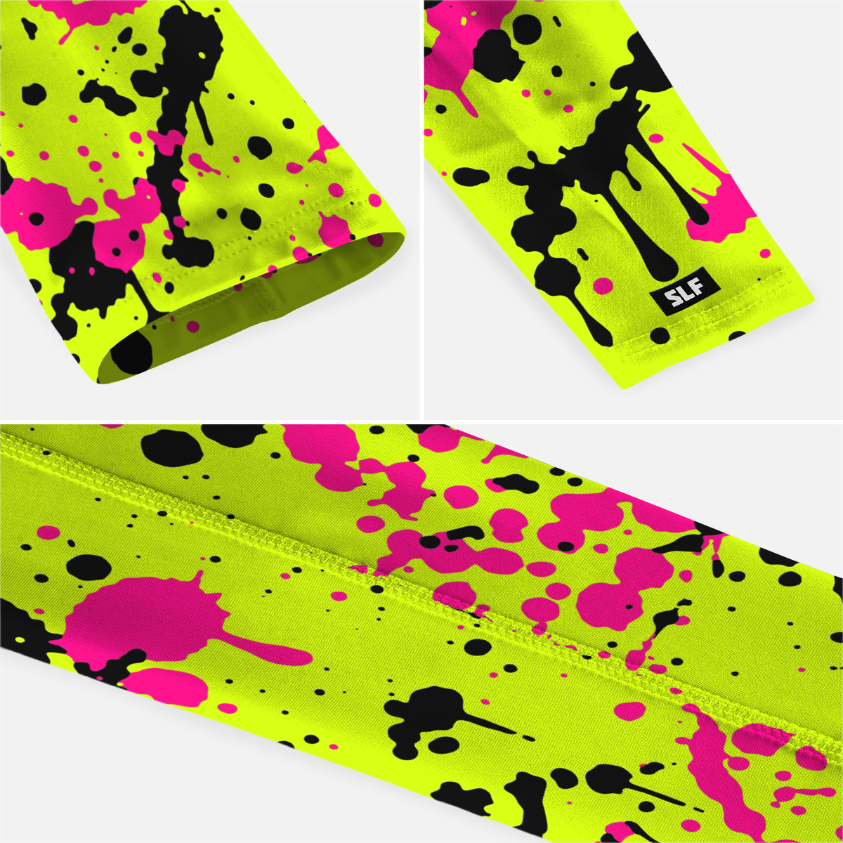 Splatter Green Neon Arm Sleeve