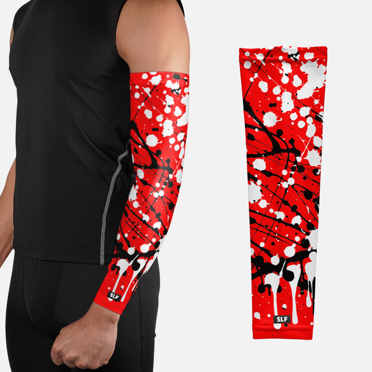 Splatter Red Impact Arm Sleeve
