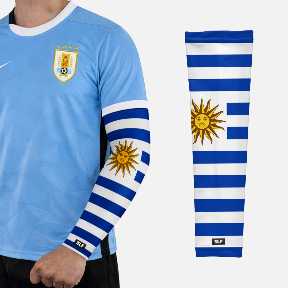 Uruguay Flag Arm Sleeves - Pair