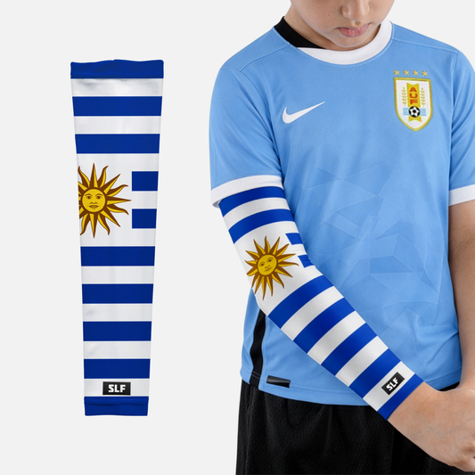 Uruguay Flag Kids Arm Sleeves - Pair