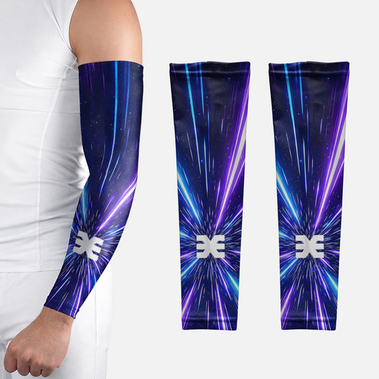 Velocity Purple Running Sleeves - Pair