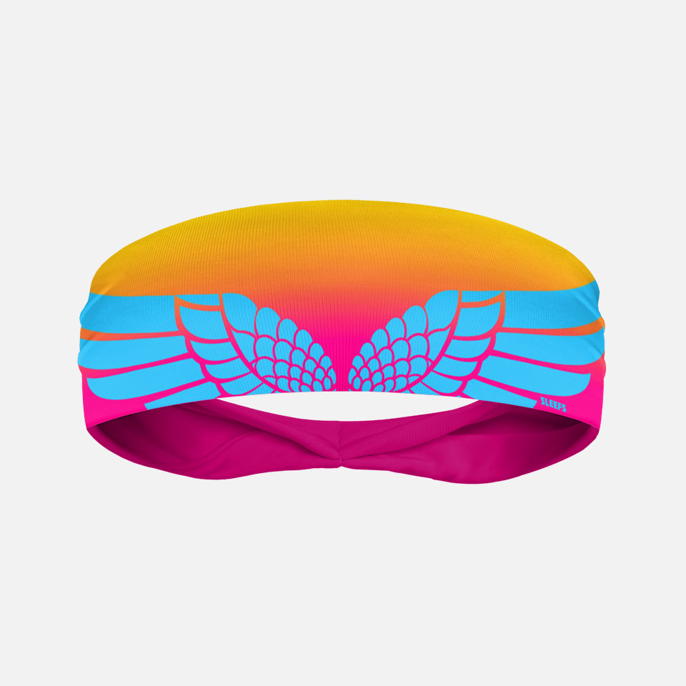 Neon Wings Sunset Kids Headband