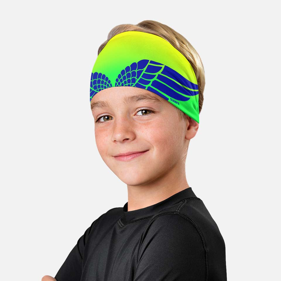 Neon Wings Volt Green Kids Headband